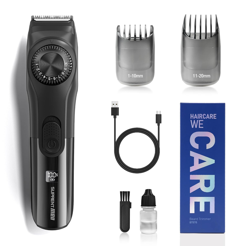 Cordless Adjustable Beard Trimmer with 19 Length Settings for Men9
