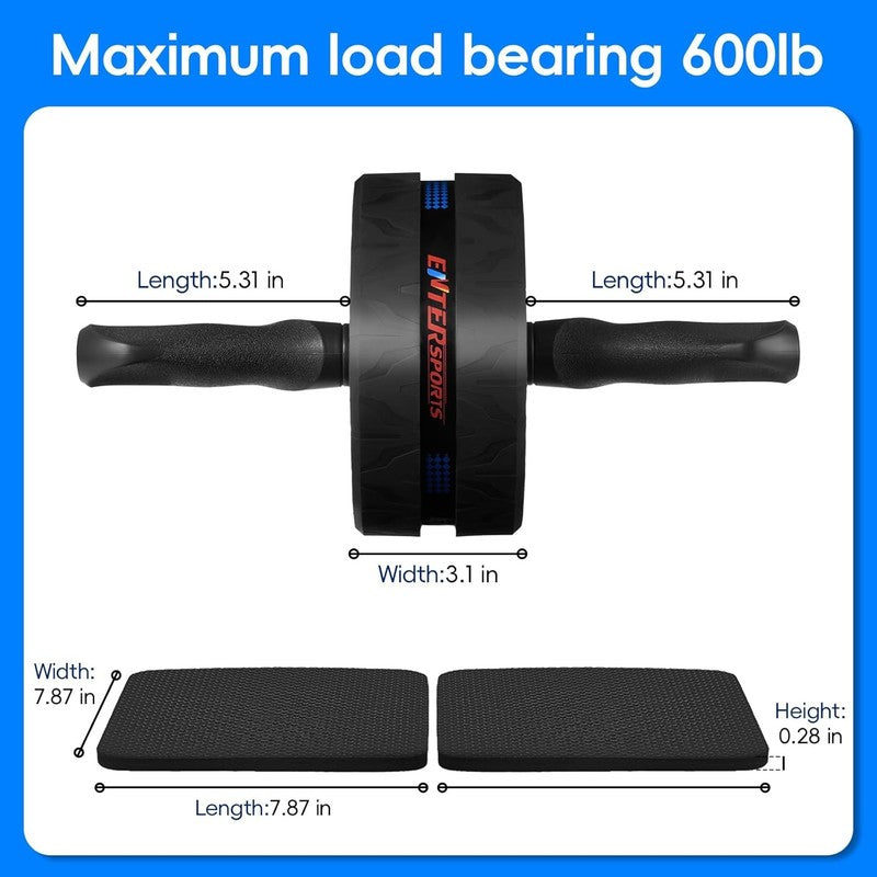 Ab Roller Wheel w/ 2 Knee Pads – Core & Ab Exercise Equipment for Home Gym4