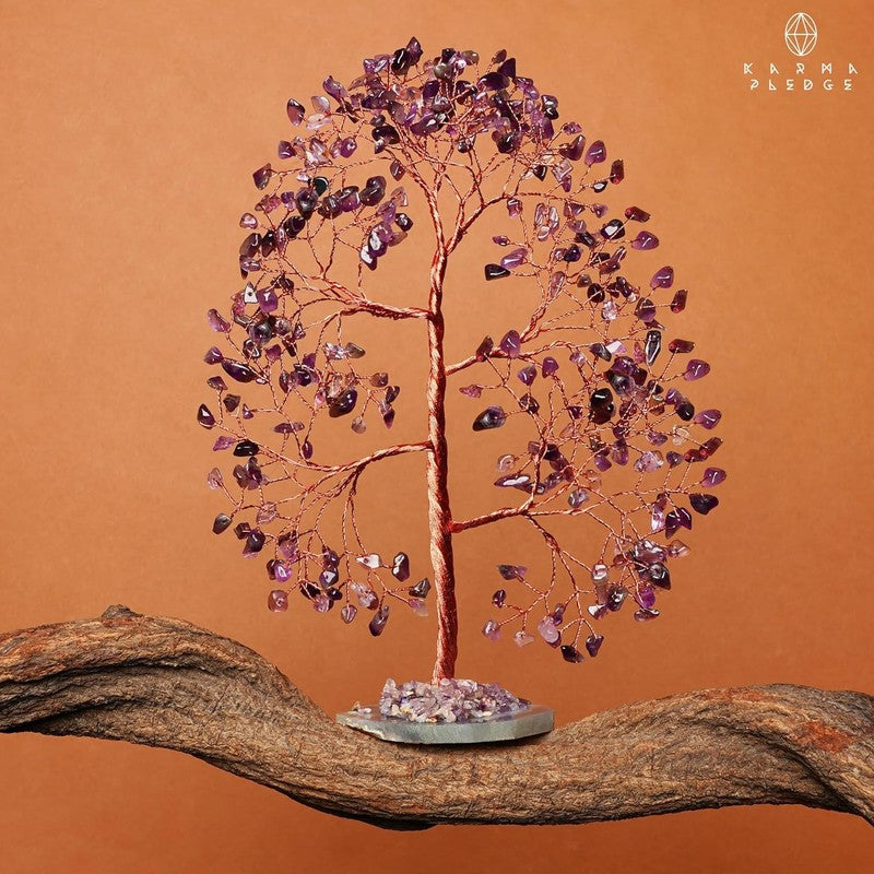 Amethyst Chakra Crystal Tree Feng Shui Decor Positive Energy Good Luck Gift7