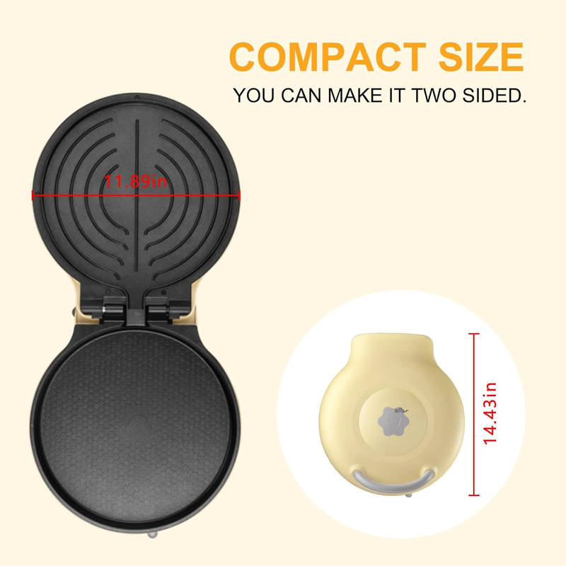 Bear 11.8" 1500W Electric Smokeless Indoor Grill Nonstick Adjustable Temp5