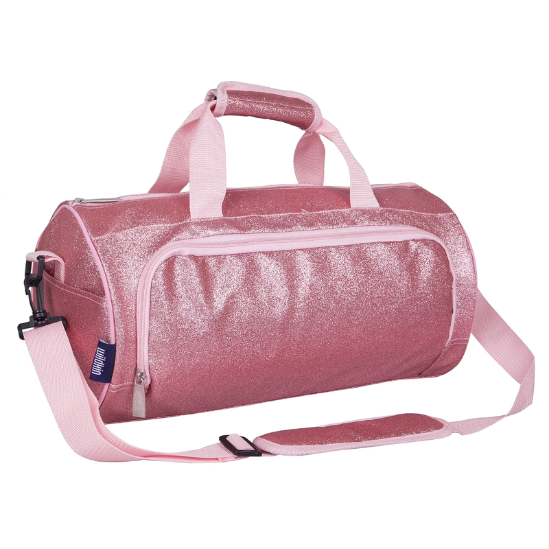 Kids Dance Bag for Boys and Girls, Lightweight, 17 Inch (Pink Glitter)0