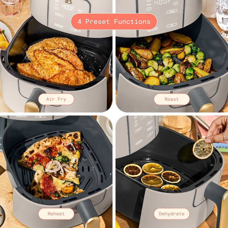6 Qt Air Fryer w/ Turbocrisp Technology Evergood Ceramic Nonstick Porcini Taupe3