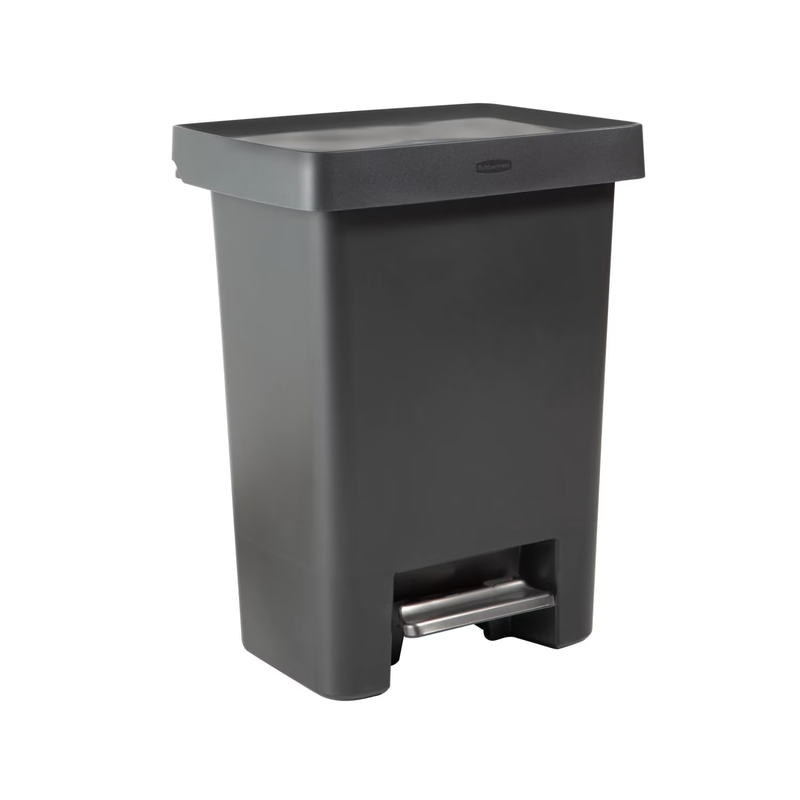 19-Gallon Kitchen Trash Can – Dual Compartment Plastic Garbage0