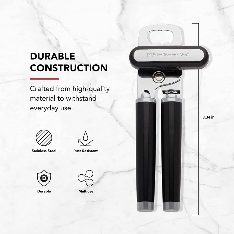 KitchenAid Classic Can Opener Bottle Opener Stainless Steel Black3