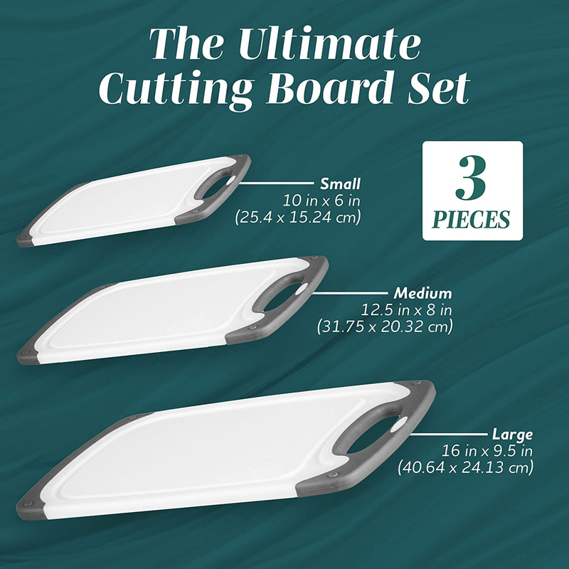 Cutting Boards for Kitchen - Bpa-Free Chopping Board - Different Sizes & Non Sli1