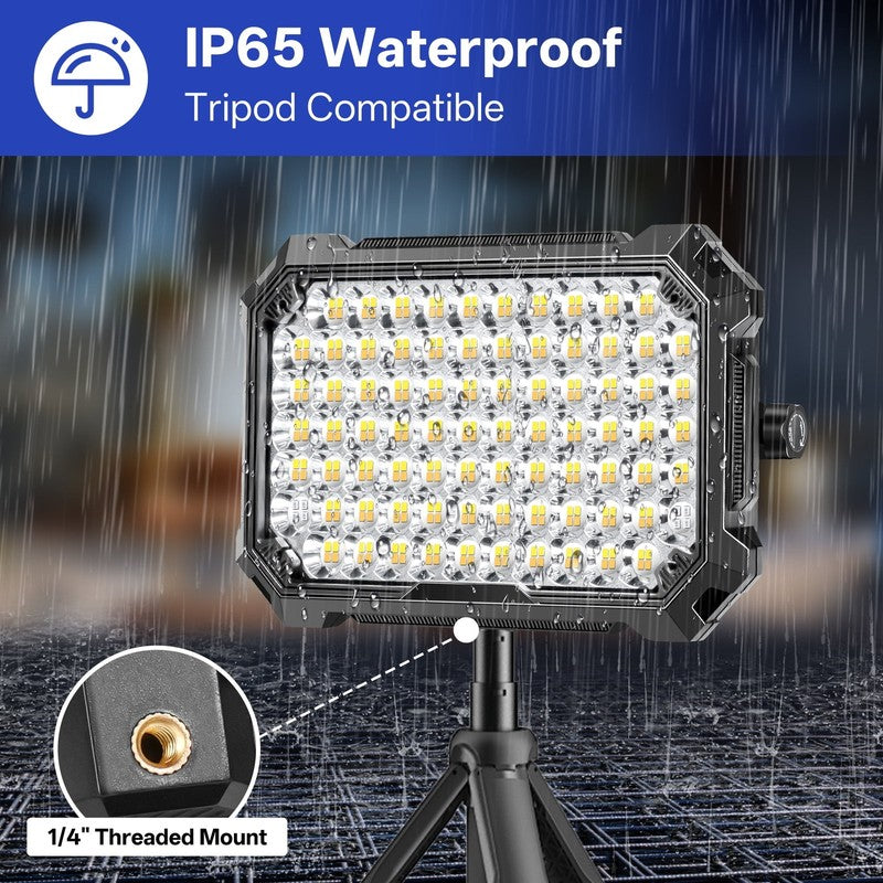 Rechargeable LED Work Light 12000Mah, 10000LM Portable Magnetic Work Light 320 L7