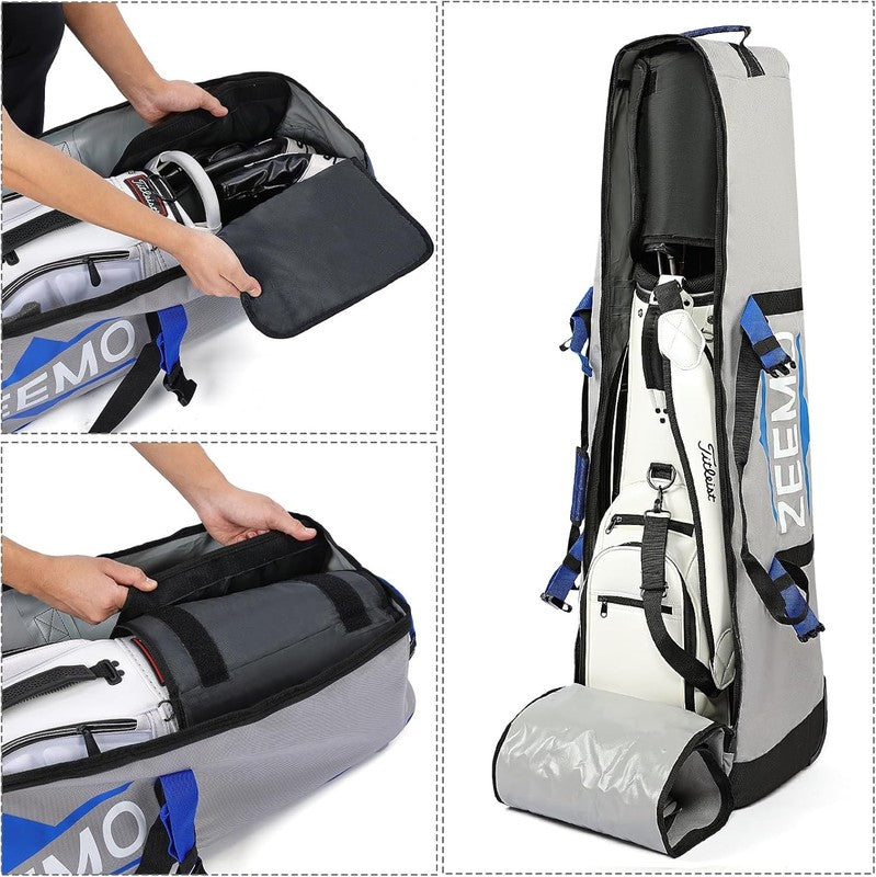 Golf Travel Bag Wheeled Airline Approved Soft Sided Waterproof Heavy Duty Oxford1