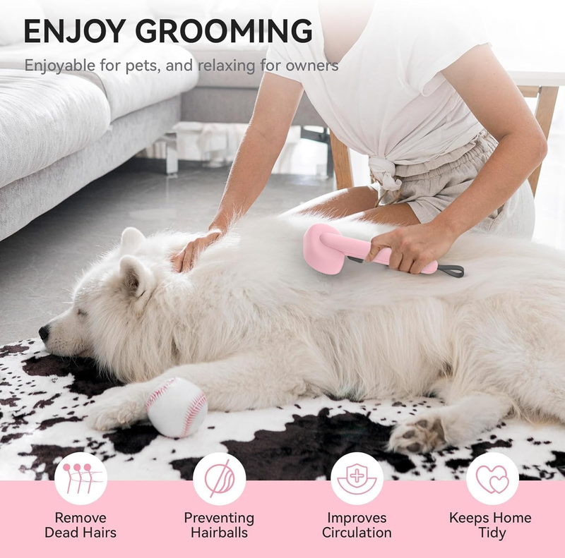 Cat Brush Shedding Long Short Hair Dog Brush Removes Loose Fur Massage Pet Brush7