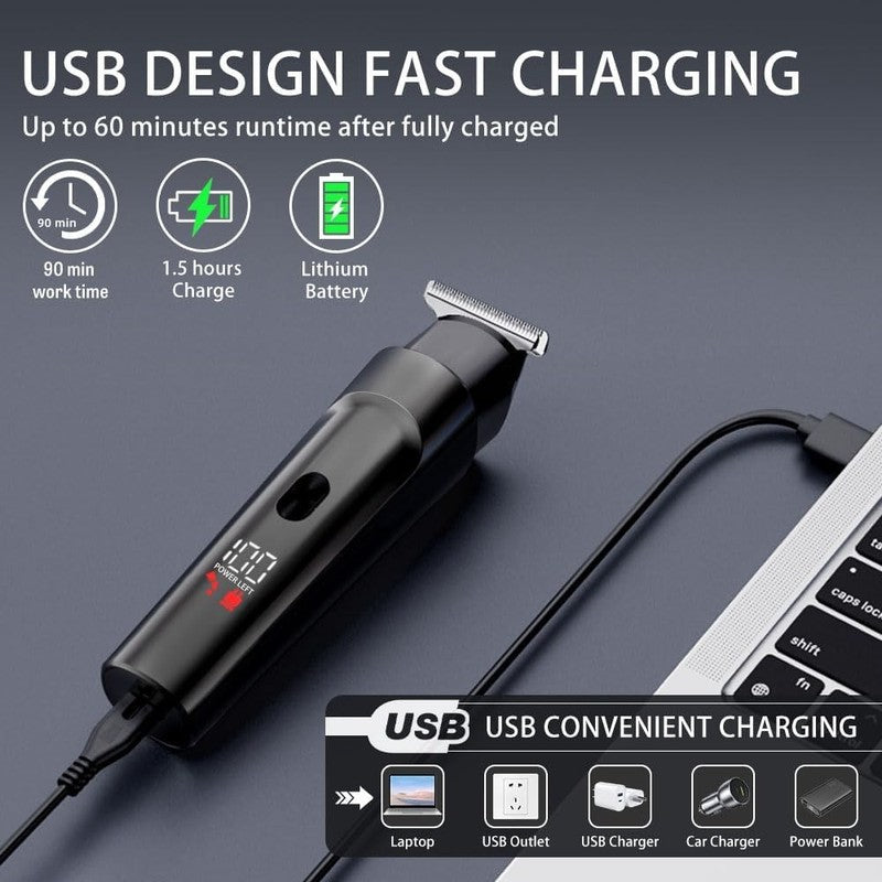 5-in-1 Beard Trimmer Kit for Men - Cordless, Waterproof & Rechargeable5