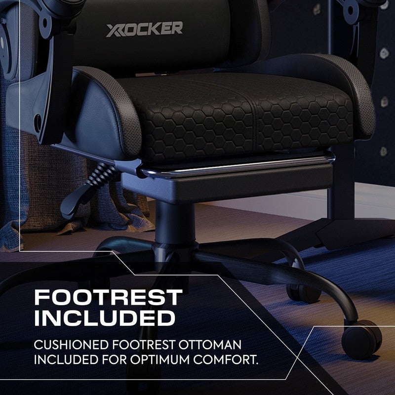 Honeycomb Faux Leather PC Gaming Chair, Black7