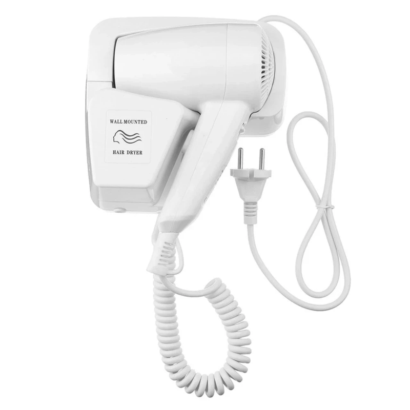 Hotel Wall Mount Hair Dryer Hairdryer for Home Bathroom Toilet Salon, 2-Speed, 10