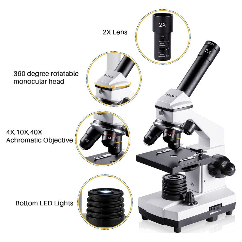 Biological Microscope 100X–2000X for Kids & Adults – High Power2