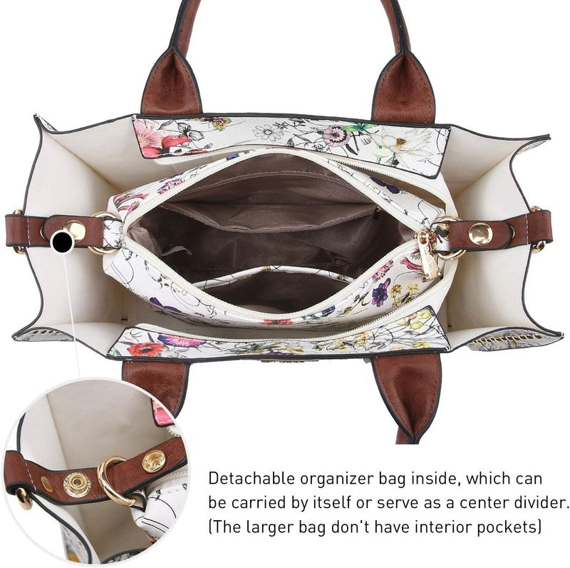 Dasein 3Pc Women’s Handbag Set Tote Satchel Shoulder Top Handle Purse4