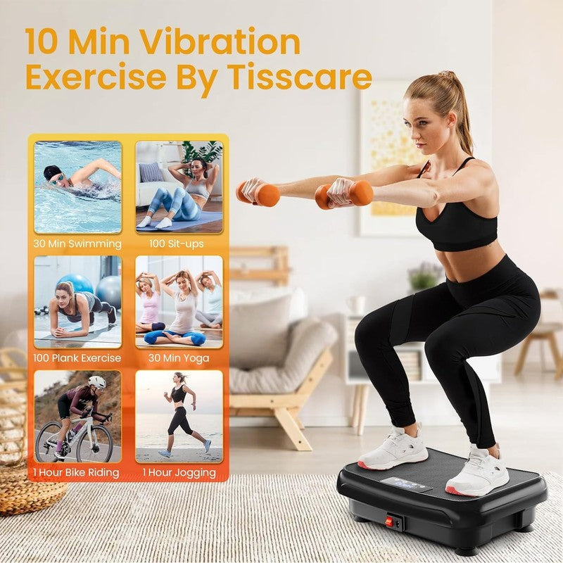 Vibration Plate Exercise Machine Mini Full Body Power Shake 400lbs Home1