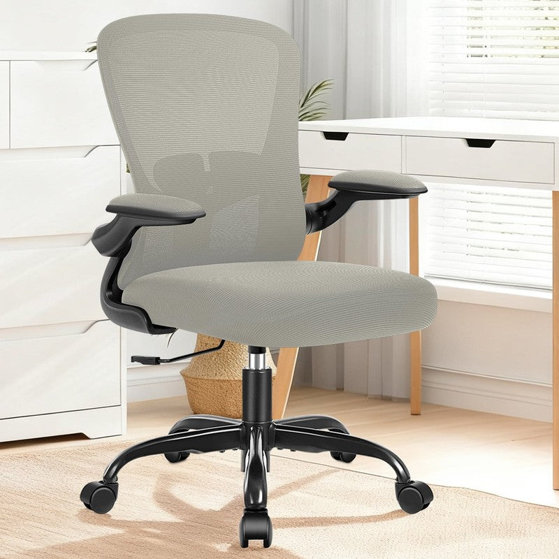 Office Chair, Ergonomic Desk Chair with Adjustable Lumbar Support, High Back Mes8