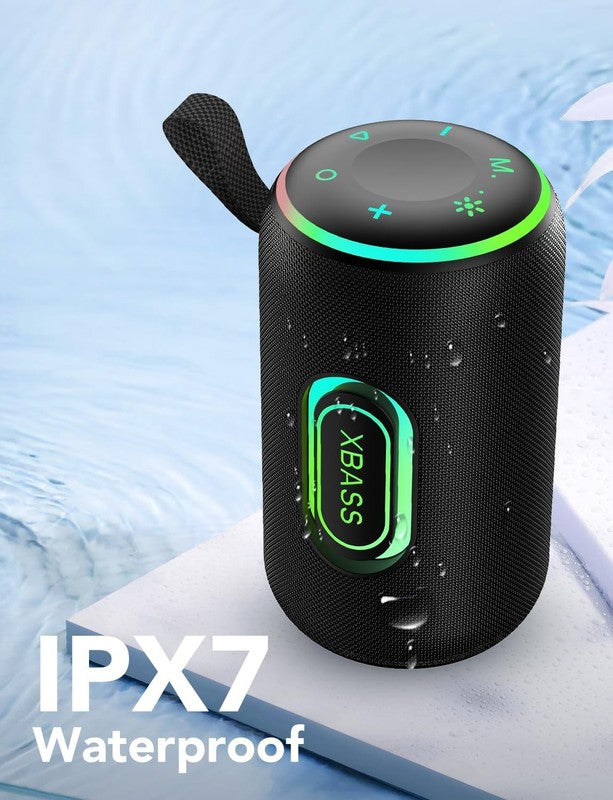30W Bluetooth 5.4 Speaker, Dual, Deep Bass, 30H Playtime, RGB Lights, IPX7, TWS3