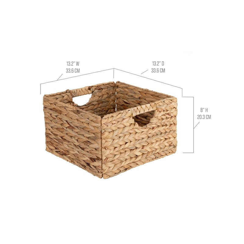 Stylish Handwoven Water Hyacinth Baskets - Set of 24