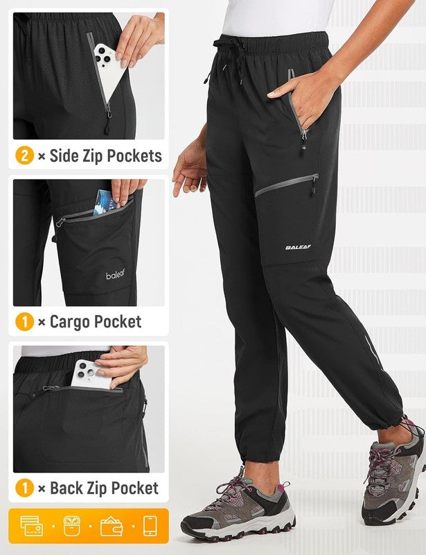 Lightweight Women's Quick-Dry Hiking Pants - Water-Resistant Cargo Style4