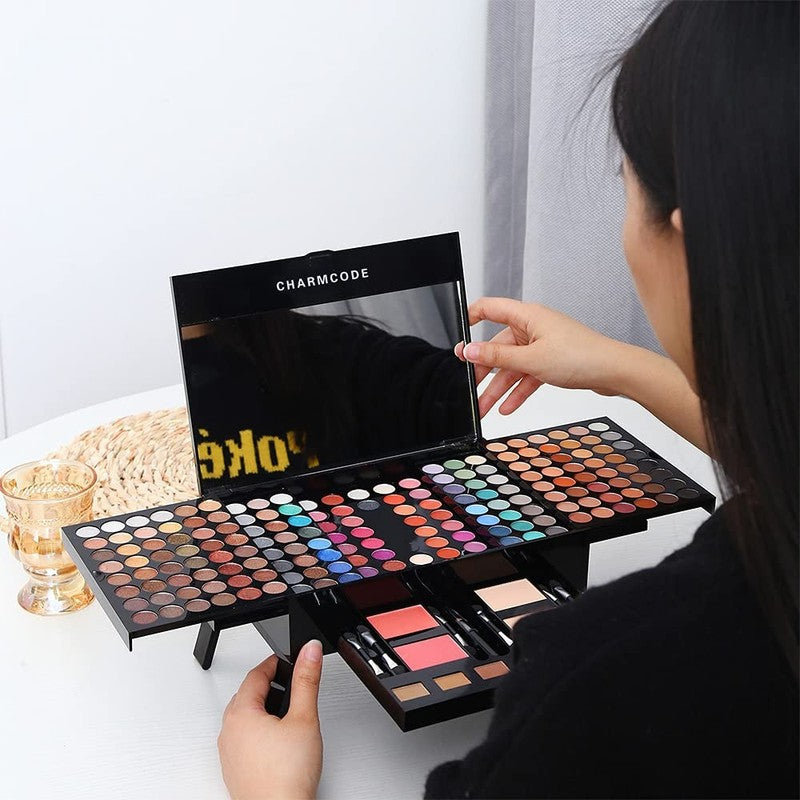 190 Colors Cosmetic Make up Palette Set Kit Combination with Eyeshadow Facial Bl4