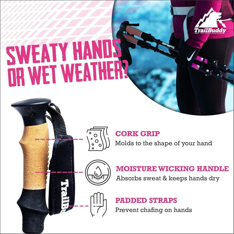 Trekking Poles – Lightweight 7075 Aluminum Hiking Poles for Women, Men & Seniors4