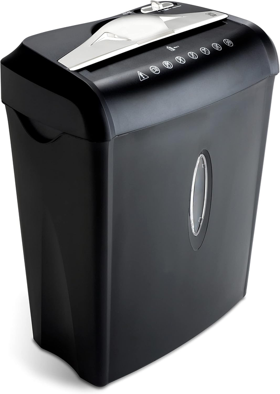 8 Sheet Cross Cut Paper & Credit Card Shredder P 4 High Security 3.7Gal Basket6