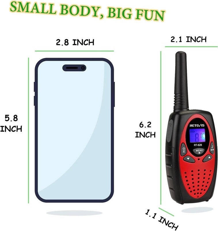 RT628 Walkie Talkies for Kids,Toys Gifts for 6-12 Years Old Boys Girls,Long Rang3