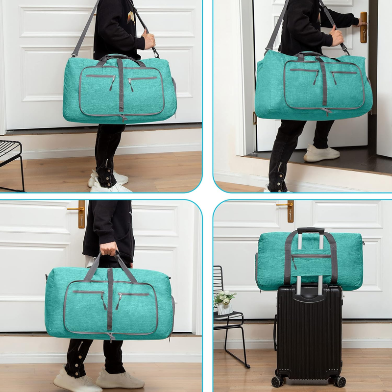 65L 85L 115L Foldable Travel Duffle Bag Weekender Overnight Shoe Compartment4