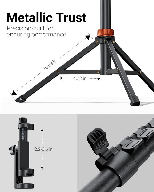66'' Phone Tripod Selfie Stick w Remote Extendable Stand1