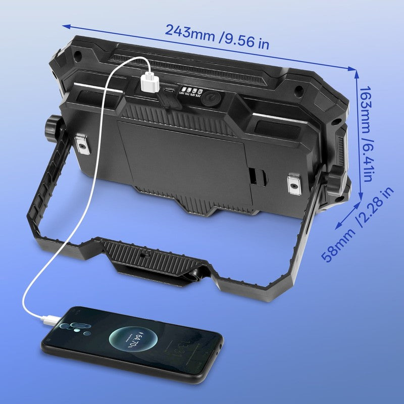 Rechargeable LED Work Light 12000Mah, 10000LM Portable Magnetic Work Light 320 L1