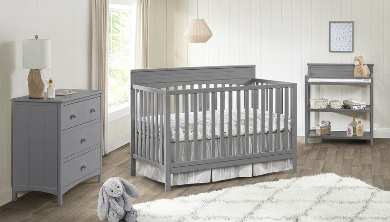 Harper 4-in-1 Convertible Crib Dove Gray GREENGUARD Gold Wooden6