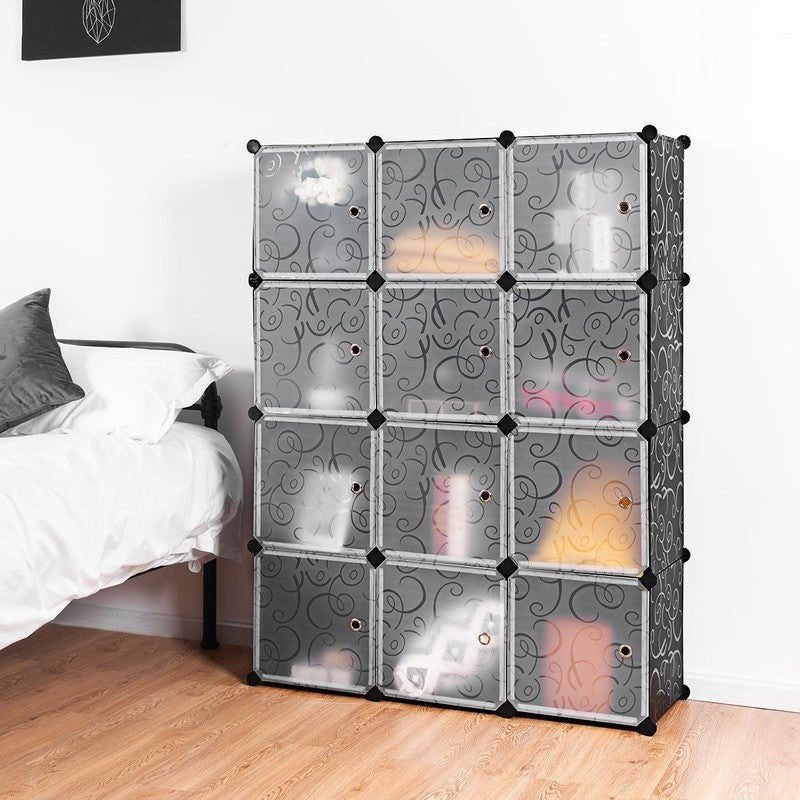 Portable 12-Cube Closet Organizer - Stylish Storage for Clothes & Accessories6