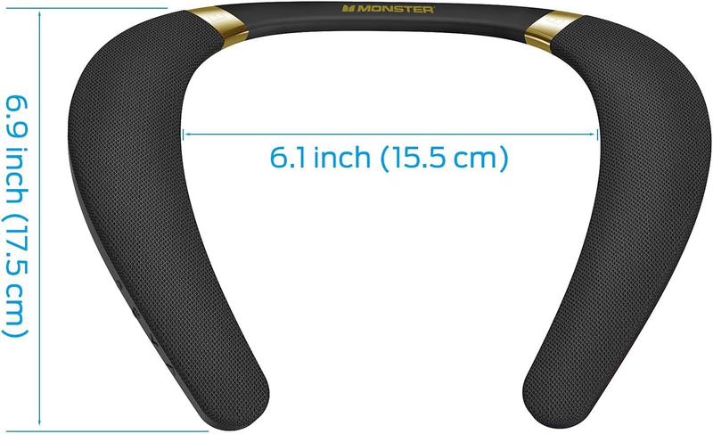 Boomerang Neckband Bluetooth Speaker, Neck Wireless Wearable Speaker with 12H Pl2