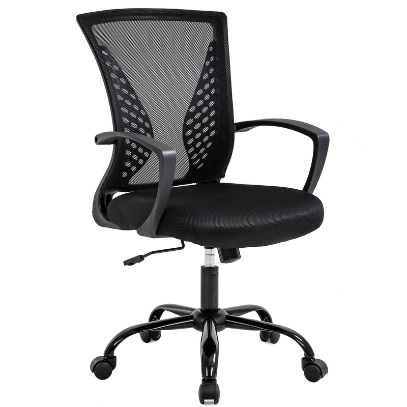 Ergonomic Office Chair with Lumbar Support & Adjustable Armrests - Black11