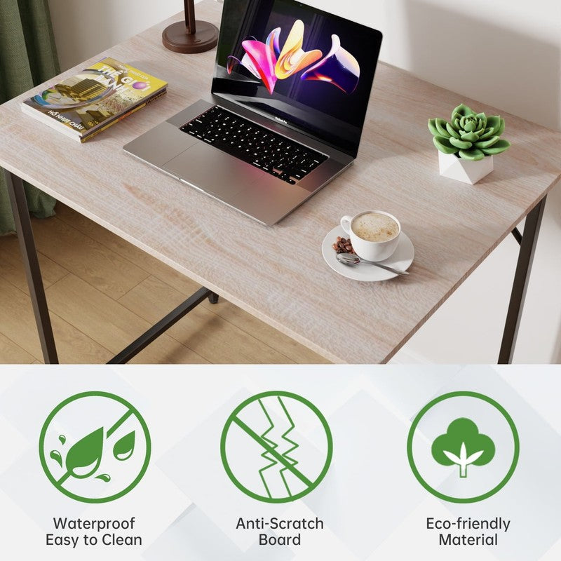 32 Inch Computer Desk,Office Desk with Metal Frame,Modern Simple Style for Home3