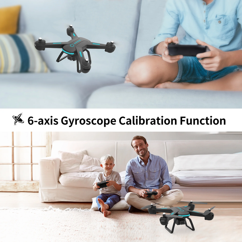 JY03 1080P FPV Drone w/ HD Camera Optical Flow 2 Batteries RC Quadcopter6