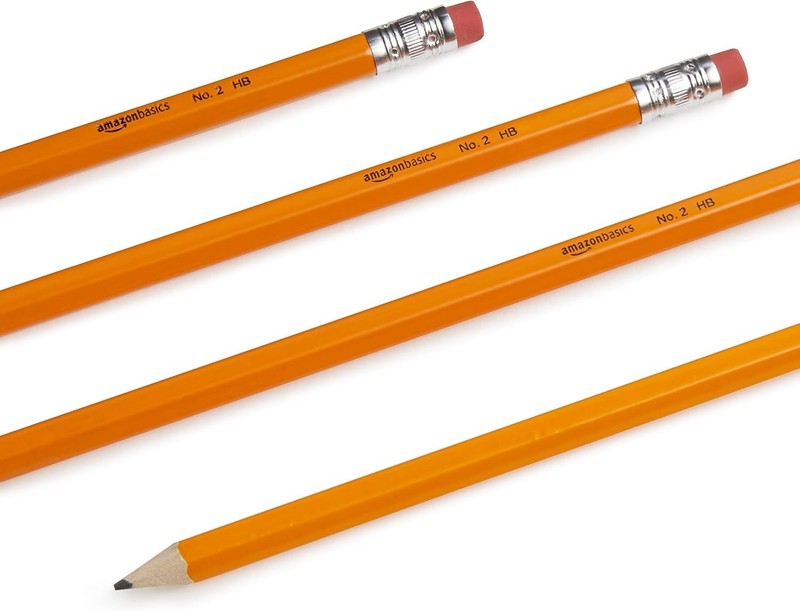 Wood Cased #2 Pencils, Pre Sharpened, HB Lead Bulk Box, 150 Count, Yellow2