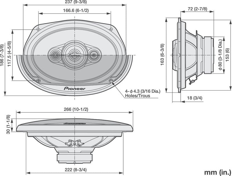 A-Series 6x9" 4-Way Speakers - 450W Max, Enhanced Sound, Easy Install Adaptors5