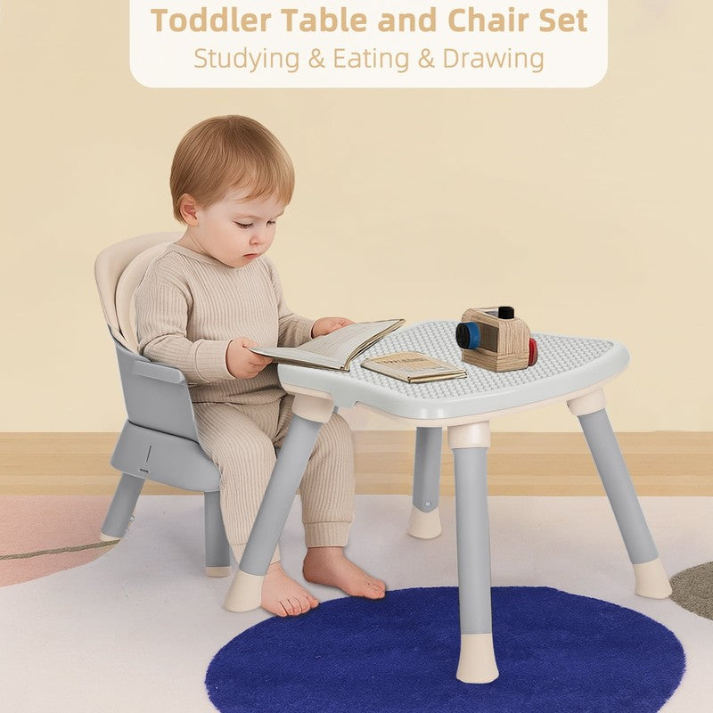 8 in 1 Baby High Chair, Toddler Dining Booster Seat for Eating, Khaki4
