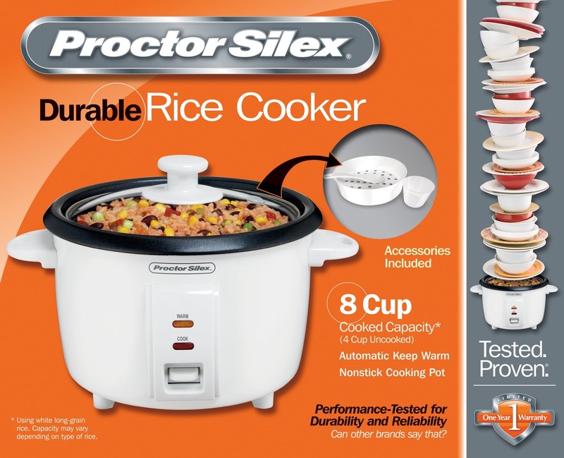 4 Cups Uncooked Resulting in 8 Cups Cooked Rice Cooker, White (37534Y)2