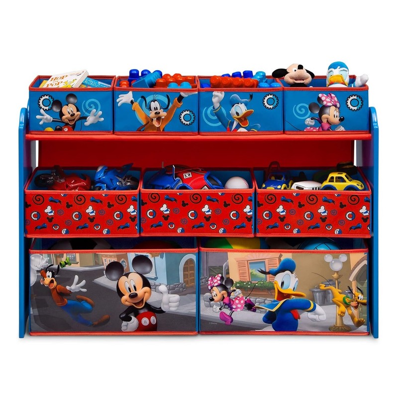 Mickey Mouse 9-Bin Toy Organizer Deluxe Storage Greenguard Gold Certified5