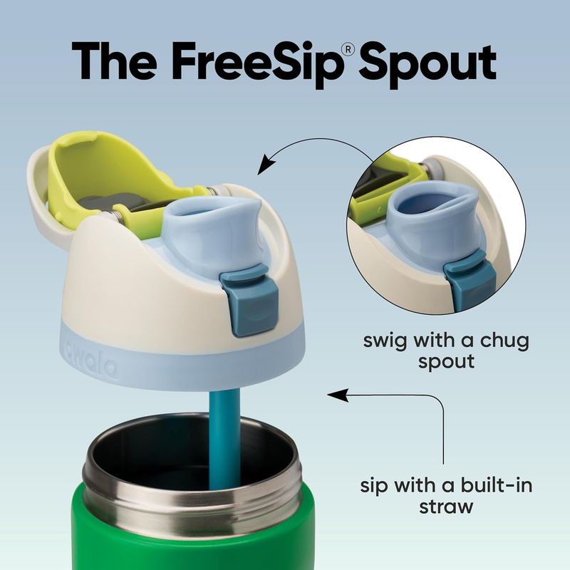 Owala FreeSip 24oz Insulated Stainless Steel Water Bottle Putting Green1