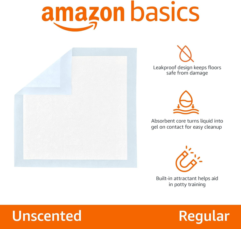 Dog and Puppy Pee Pads, 5-Layer Leak-Proof Super Absorbent, Quick-Dry Surface, P1