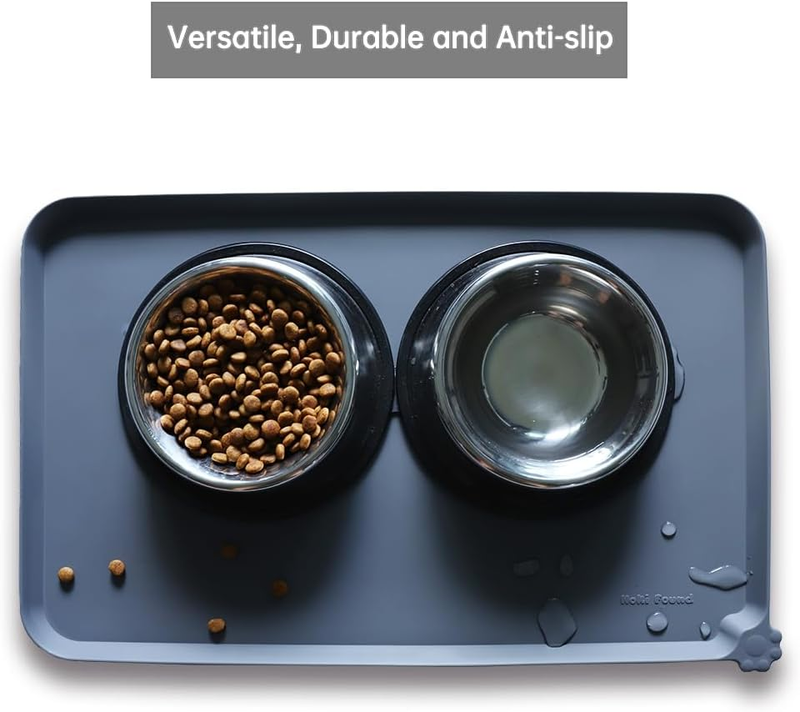 Waterproof Pet Feeding Mat Raised Edge Dog Cat Food Water Bowl Mat2
