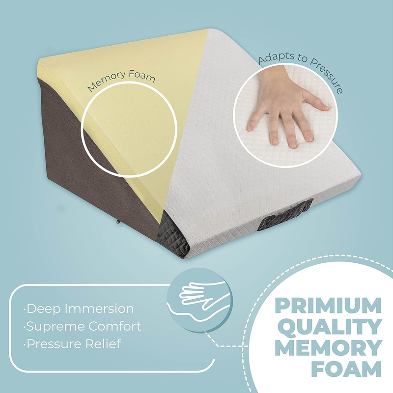 Adjustable Wedge Pillow for Sleep Apnea Acid Reflux Back Support5