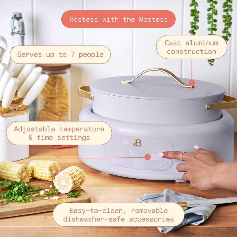 10 in 1, 6 Qt Electric Multi Cooker, Lavender by Drew Barrymore5