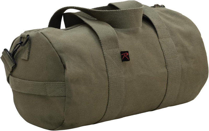 Heavy-Duty Canvas Shoulder Duffle Bag - Rugged Travel Gym Gear Equipment Bag0