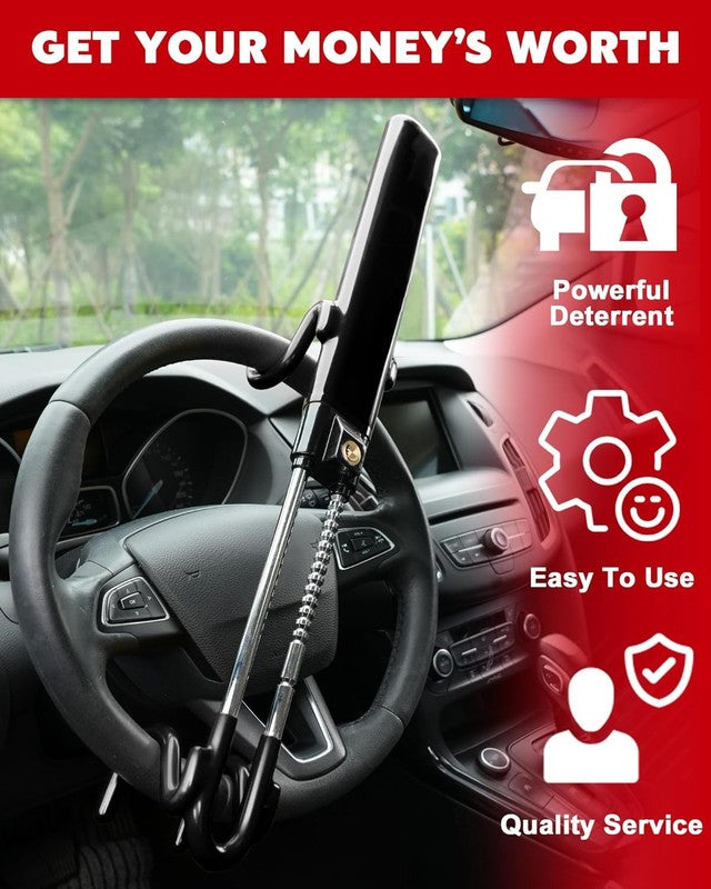 Steering Wheel Lock Anti Theft Car Device Heavy Duty Security Car Lock Antitheft6