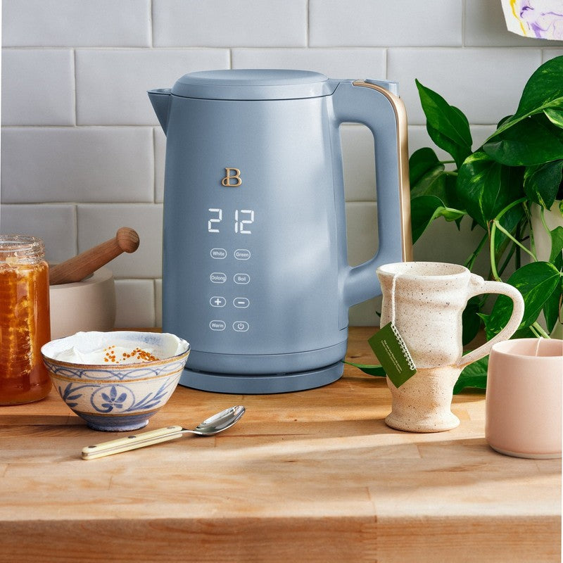 1.7L Electric Kettle 1500W Cornflower Blue by Drew Barrymore, One-Touch1