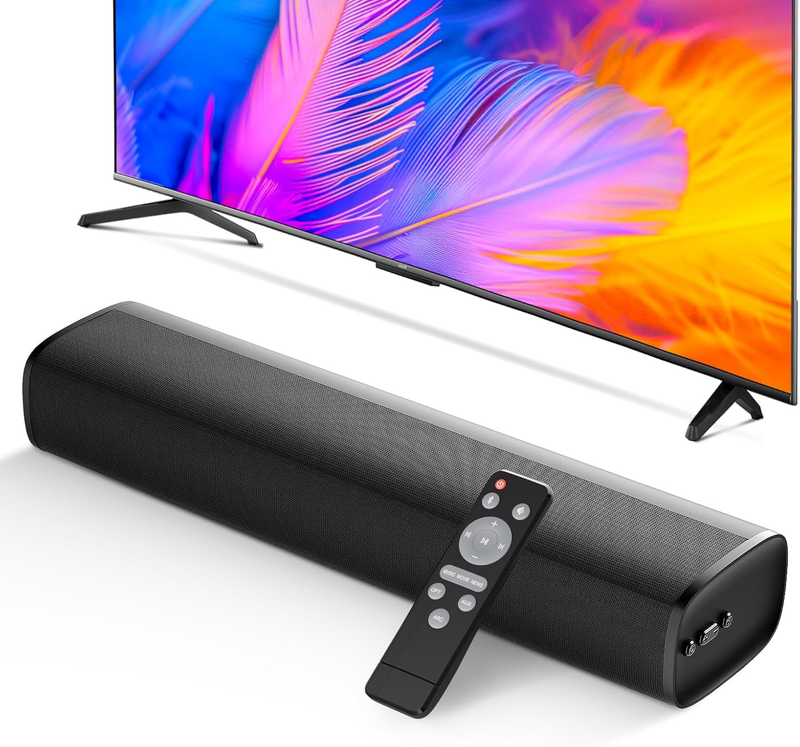 50W Bluetooth 5.3 Sound Bar for TV 17" Speaker ARC Optical AUX Home Theater0