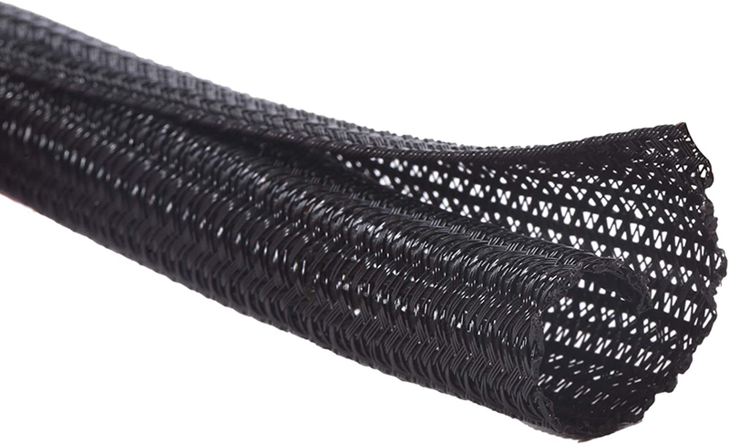 25Ft Cord Protector Sleeve for USB & Power Cords - Cat Chew Guard - Black9